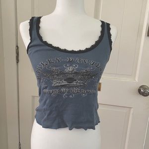 Harley Davidson Lace Graphic Tank Top